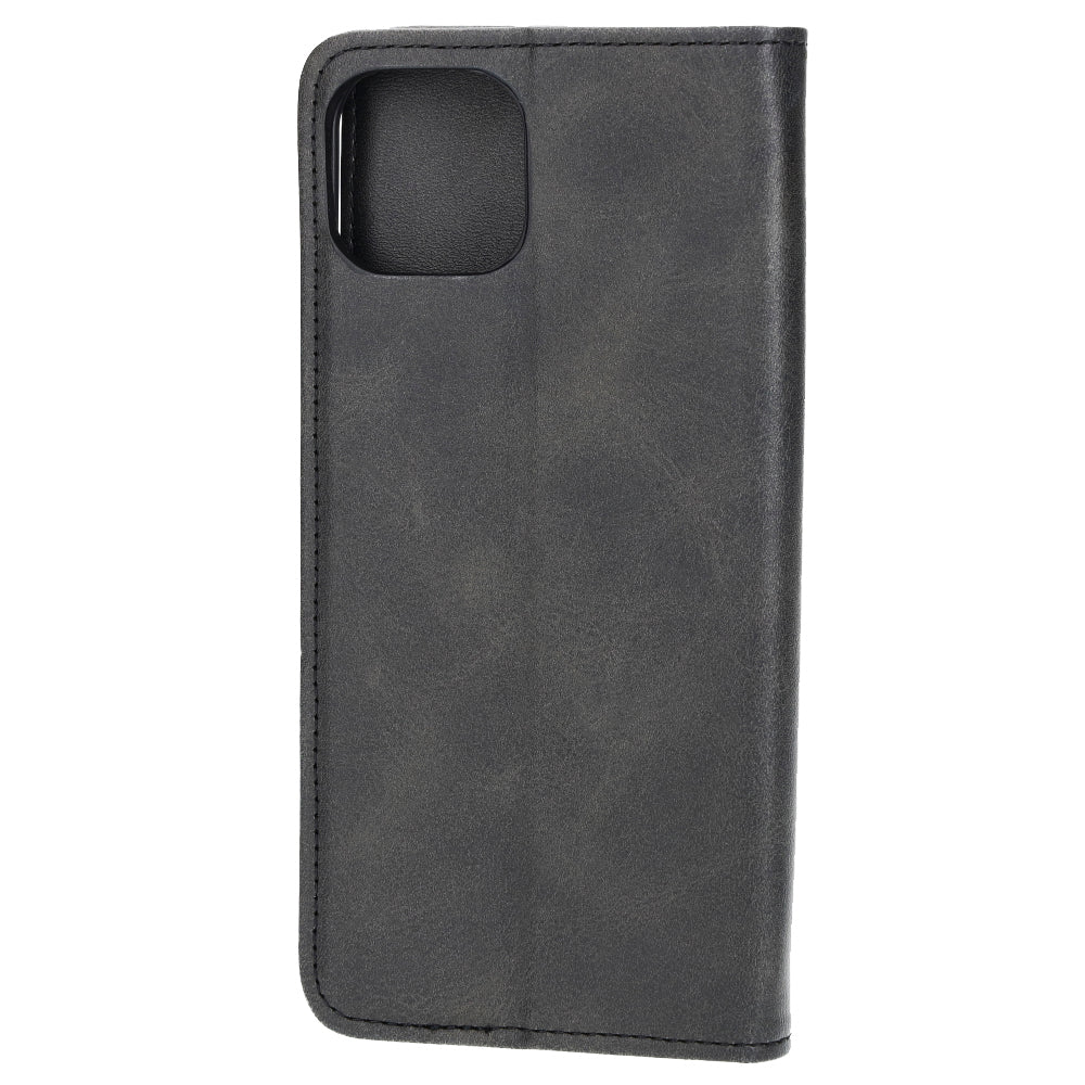 Handyhülle mit Klappe für iPhone 15 Plus, Bizon Case Pocket Pro, Schwarz