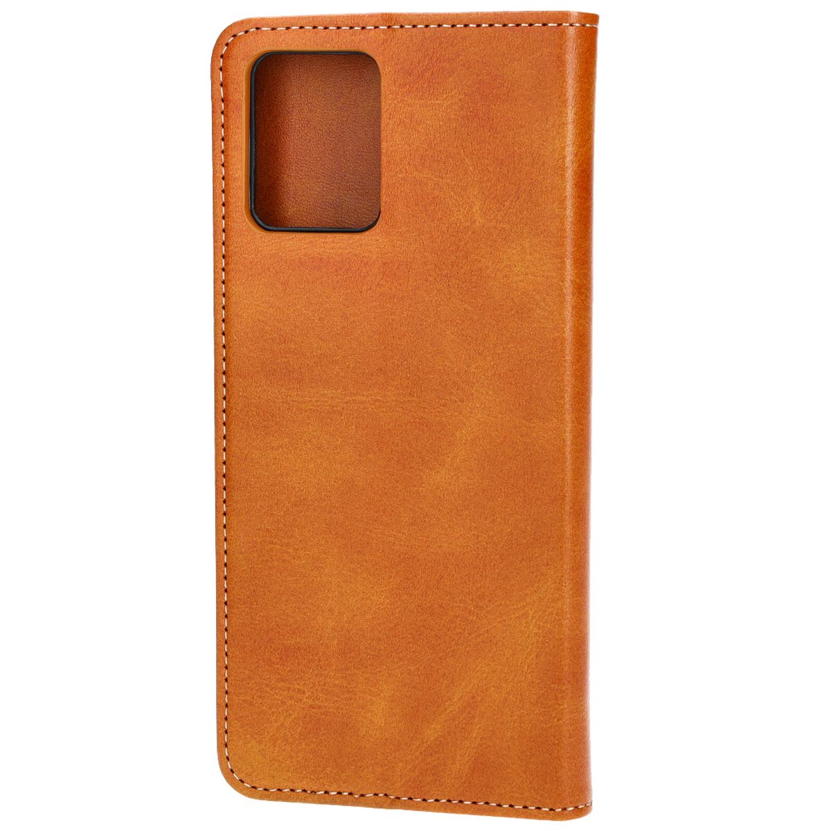 Handyhülle mit Klappe für Motorola Moto G14, Bizon Case Pocket Pro, Braun