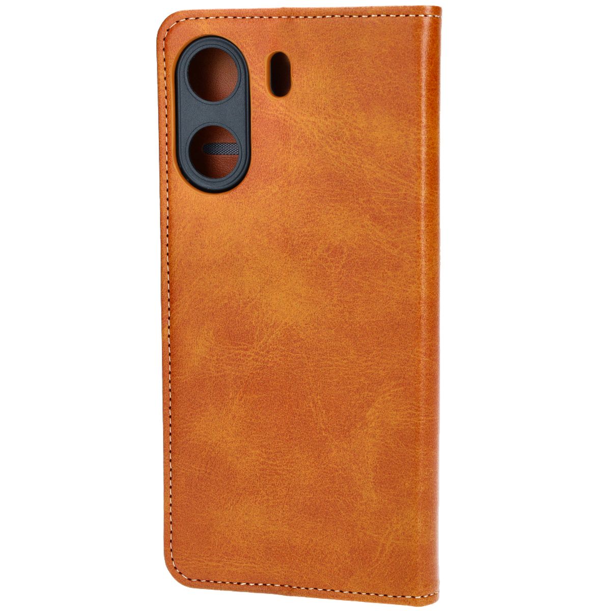 Handyhülle mit Klappe für Xiaomi Redmi 13C / Xiaomi Poco C65, Bizon Case Pocket Pro, Braun