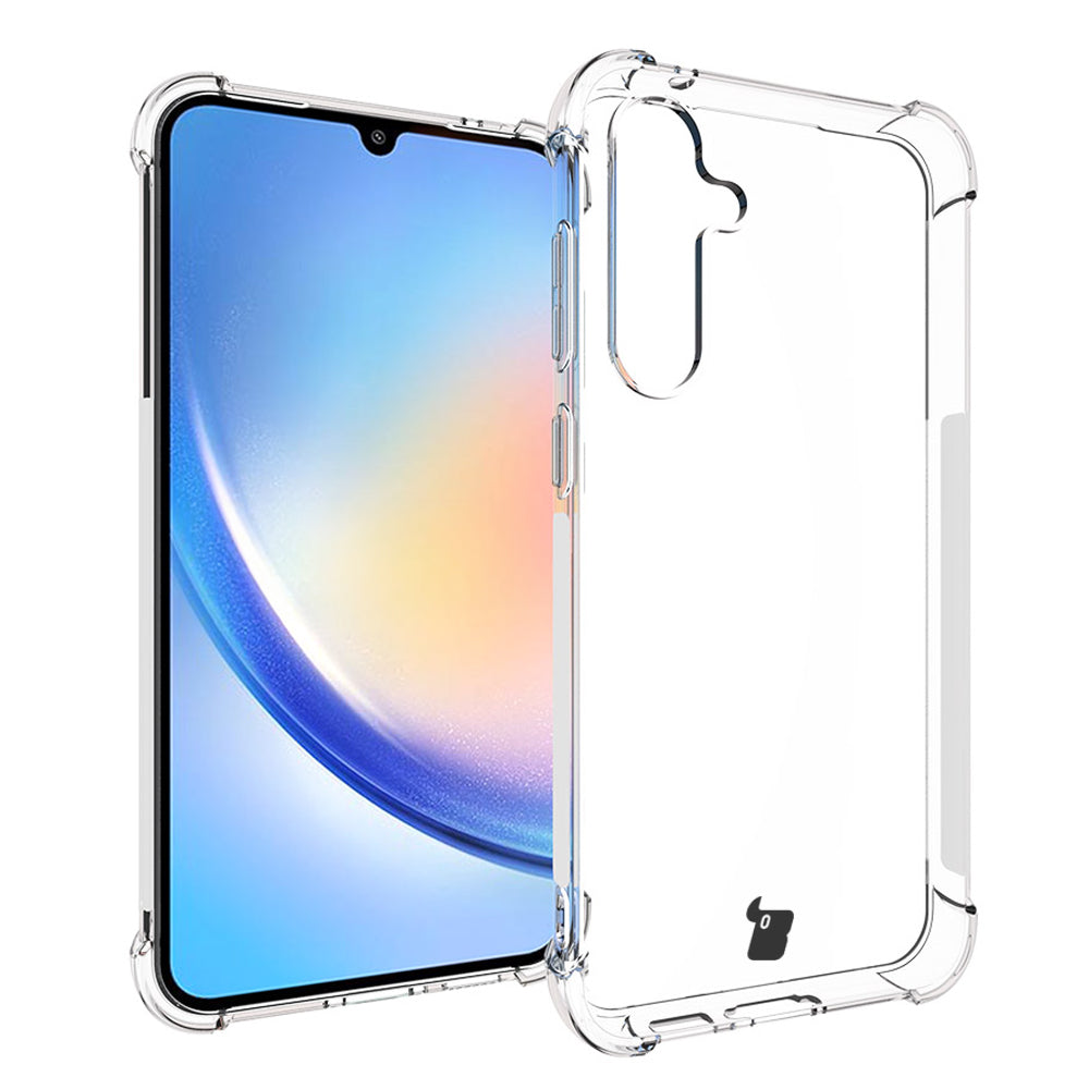 Schutzhülle + 2x Glas Bizon Case Clear Pack für Galaxy S23 FE, Transparent