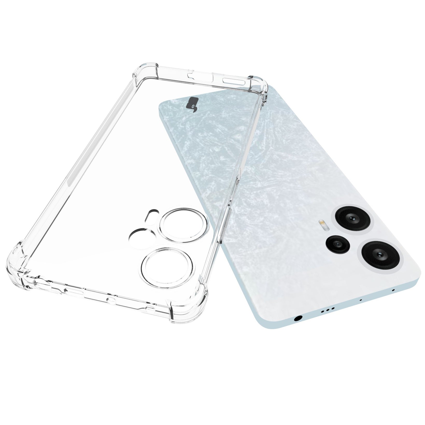 Flexible Schutzhülle für Xiaomi Pocophone F5, Bizon Case Salpa, Transparent