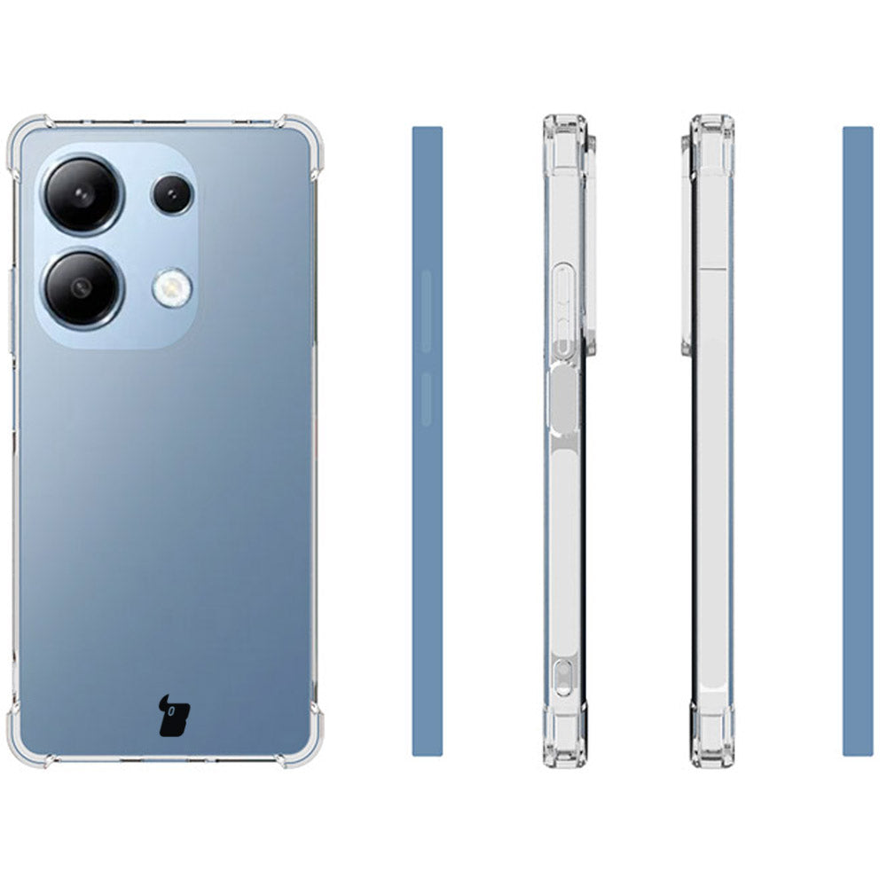 Flexible Schutzhülle für Xiaomi Pocophone M6 Pro 4G / Xiaomi Redmi Note 13 Pro 4G, Bizon Case Salpa, Transparent