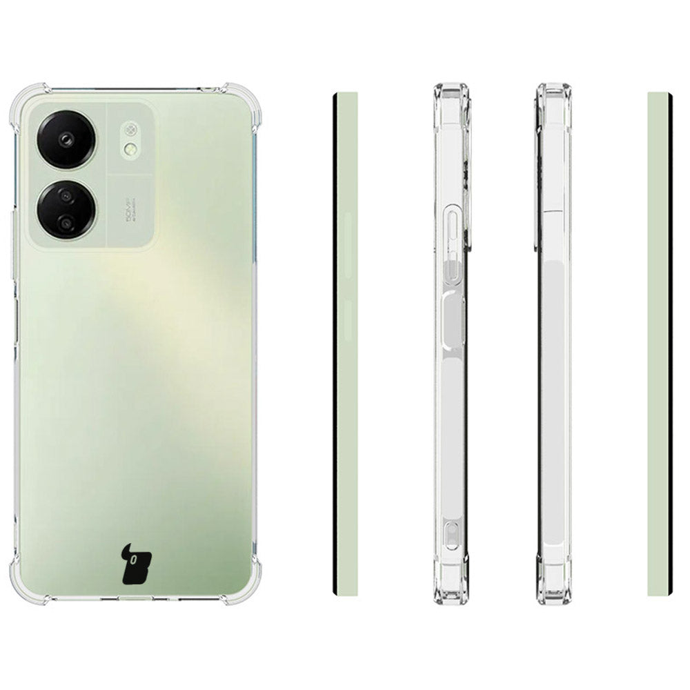 Flexible Schutzhülle für Xiaomi Redmi 13C / Xiaomi Pocophone C65, Bizon Case Salpa, Transparent