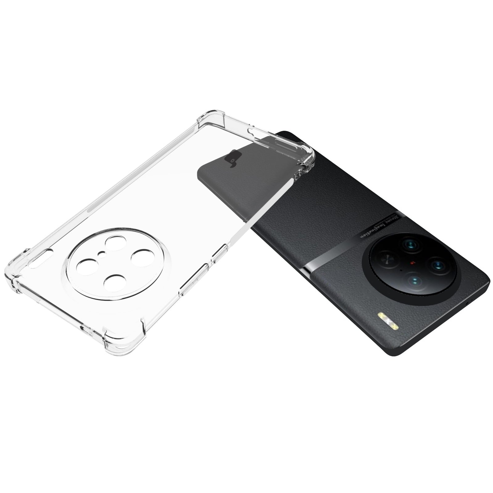 Flexible Schutzhülle für Vivo X90 Pro, Bizon Case Salpa, Transparent