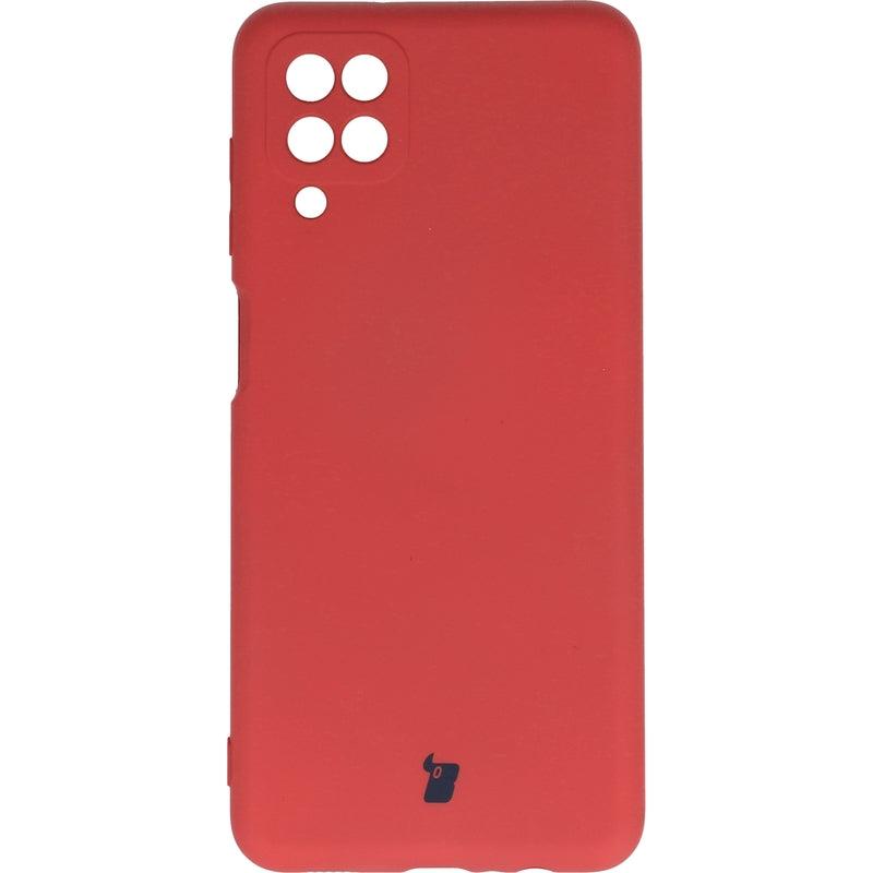 Schutzhülle Bizon Case Silicone für Galaxy A12 / M12, Dunkelrosa