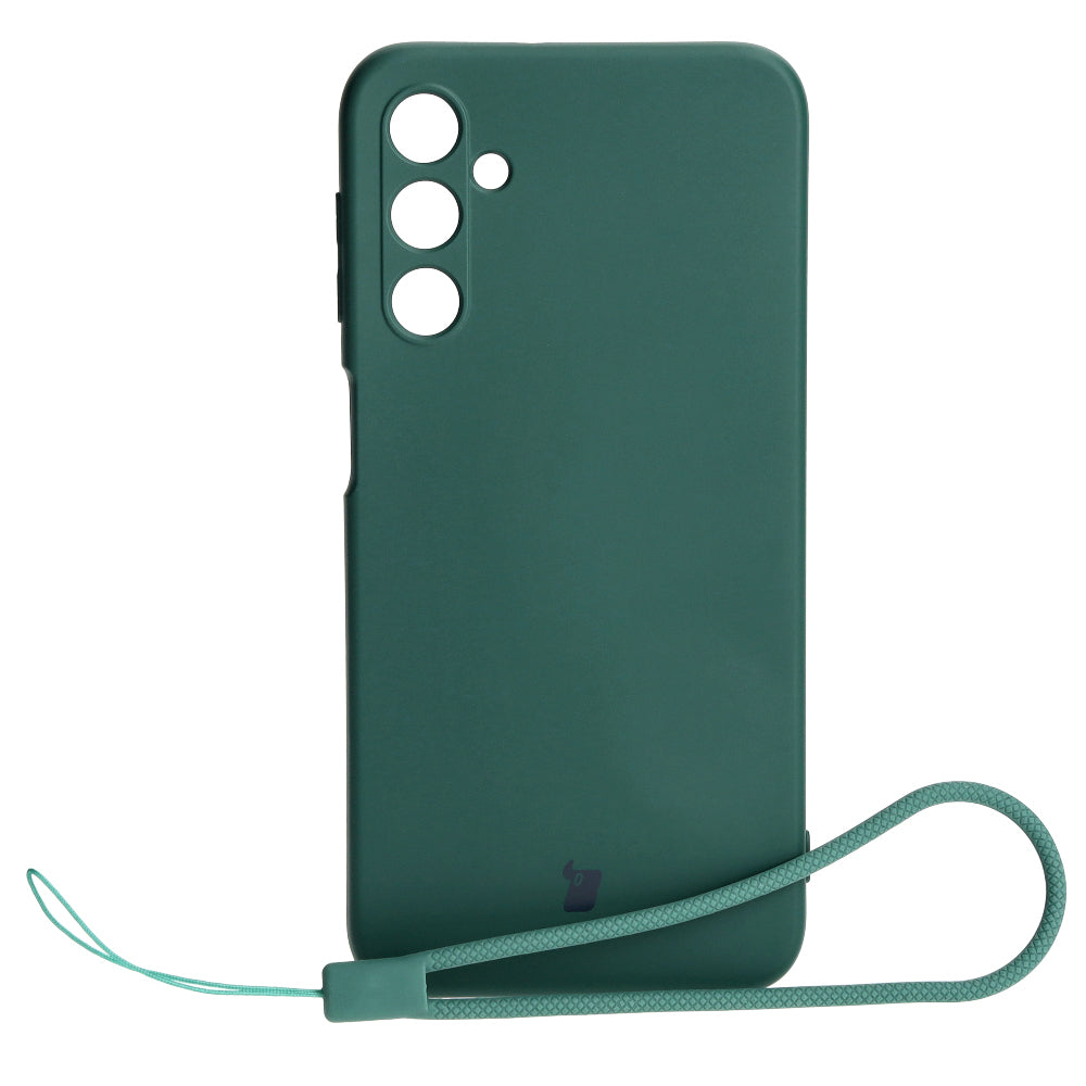 Schutzhülle Bizon Case Silicone für Galaxy A24 4G, Dunkelgrün