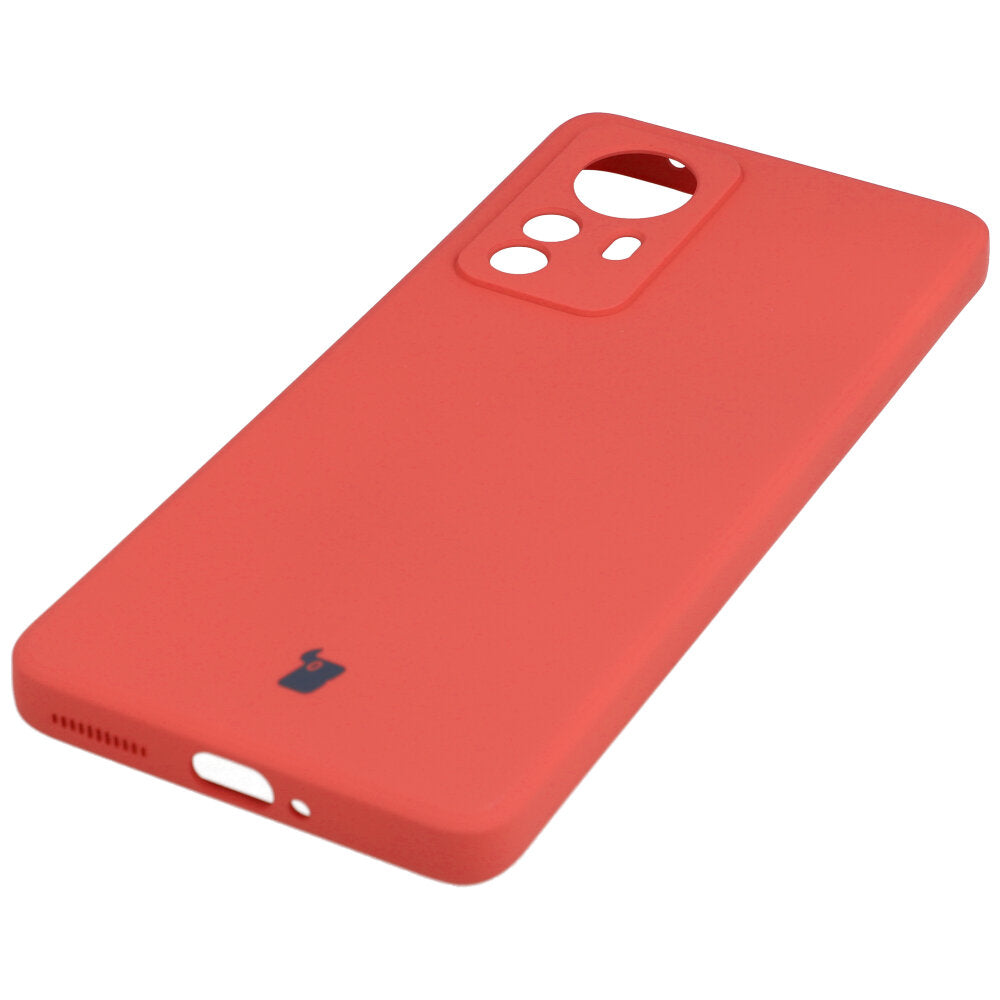 Schutzhülle Bizon Case Silicone für Xiaomi 12 Pro, Dunkelrosa
