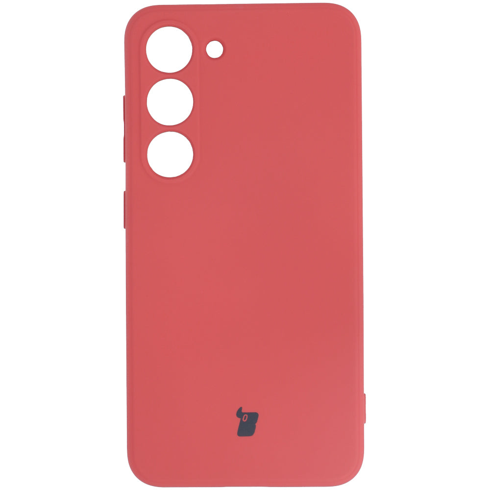 Schutzhülle Bizon Case Silicone Sq für Galaxy S23, Dunkelrosa