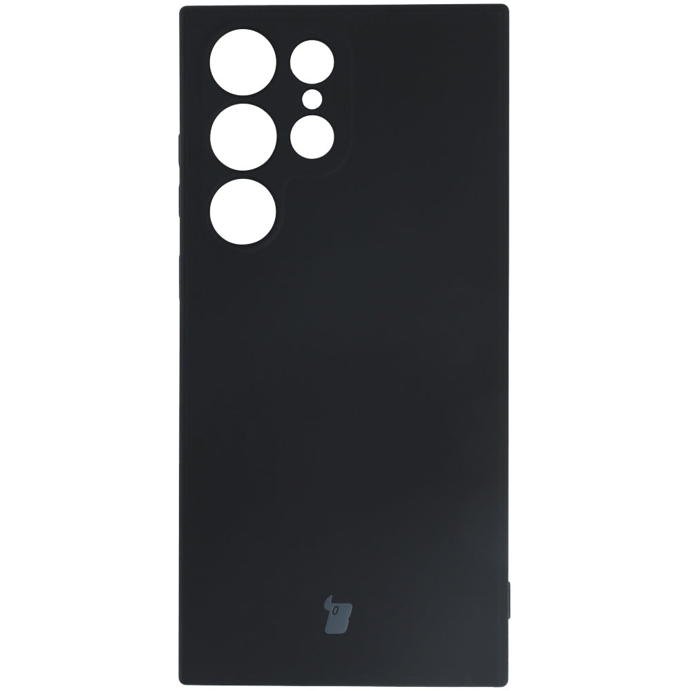 Schutzhülle Bizon Case Silicone Sq für Galaxy S23 Ultra, Schwarz