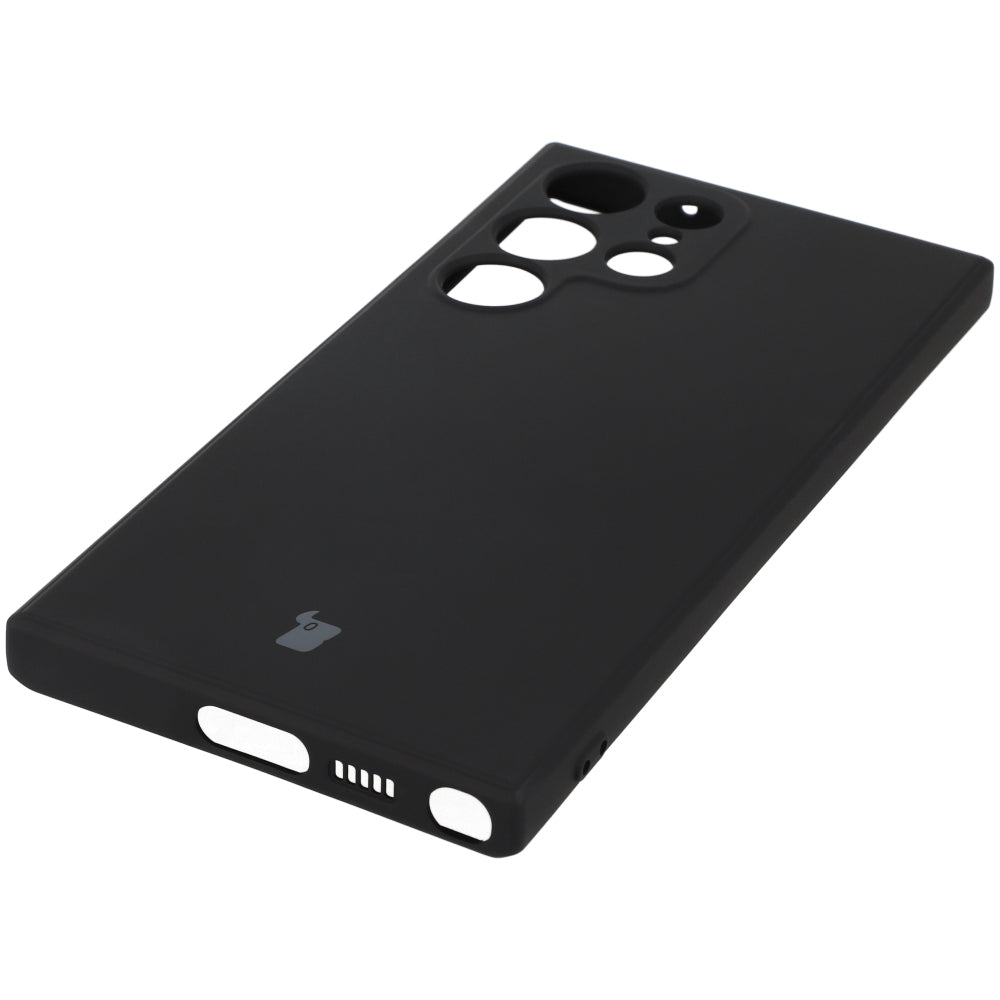 Schutzhülle Bizon Case Silicone Sq für Galaxy S23 Ultra, Schwarz