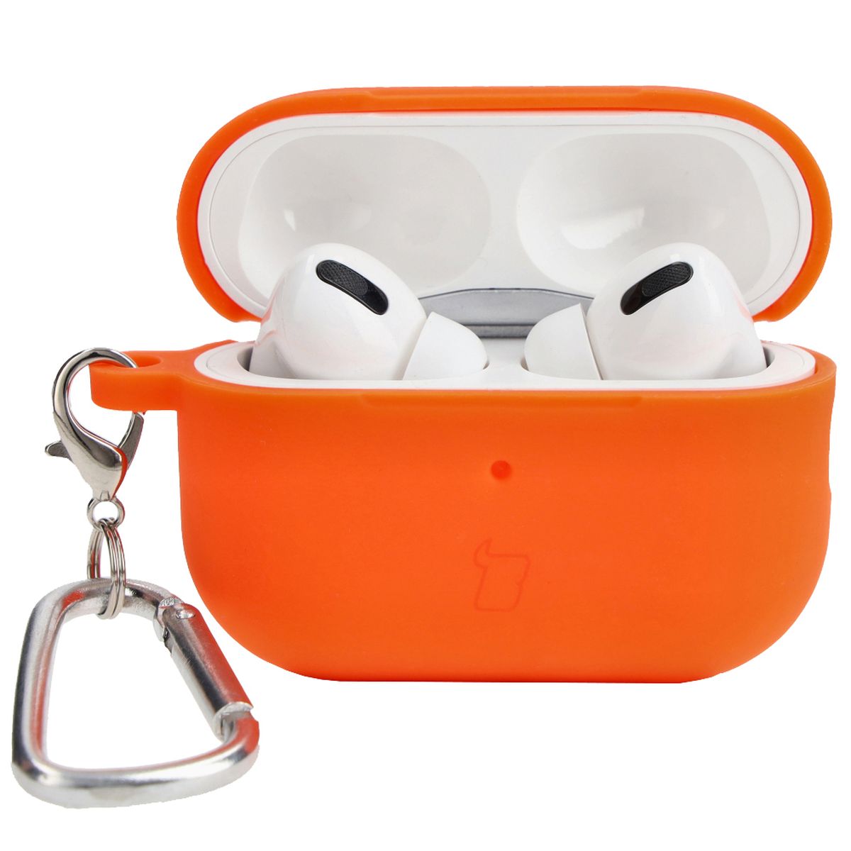 Schutzhülle für AirPods Pro 2, Bizon Case Headphone Silicone, Karottenfarbe