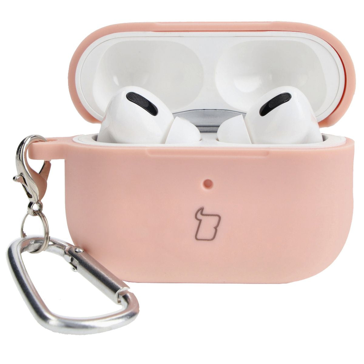 Schutzhülle für AirPods Pro 2, Bizon Case Headphone Silicone, Hellrosa