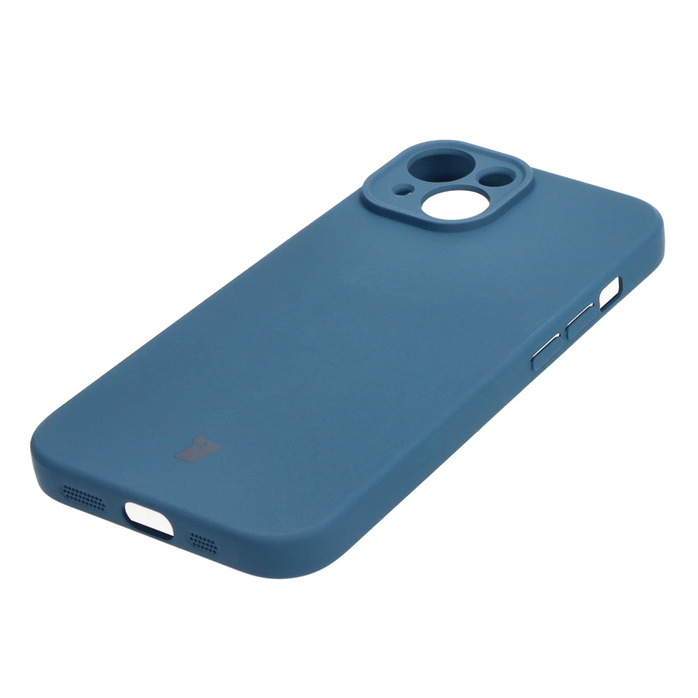 Schutzhülle Bizon Case Silicone für iPhone 15, Dunkelblau