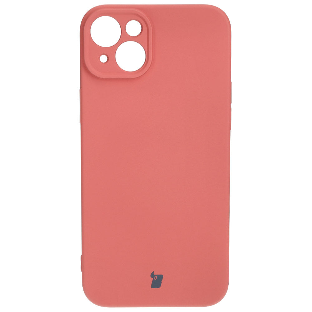 Schutzhülle Bizon Case Silicone für iPhone 15 Plus, Dunkelrosa