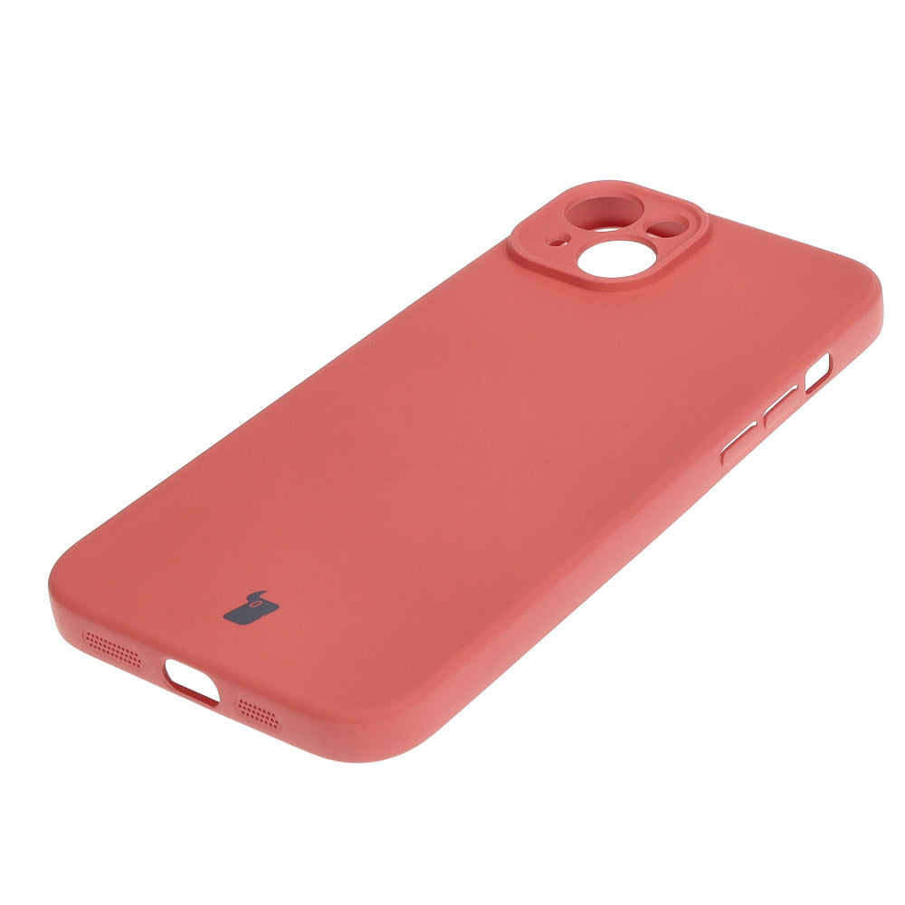 Schutzhülle Bizon Case Silicone für iPhone 15 Plus, Dunkelrosa