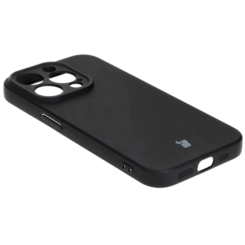 Schutzhülle Bizon Case Silicone für iPhone 15 Pro, Schwarz