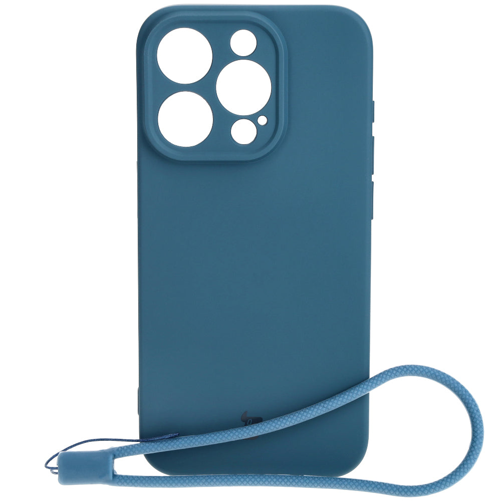 Schutzhülle Bizon Case Silicone für iPhone 15 Pro, Dunkelblau