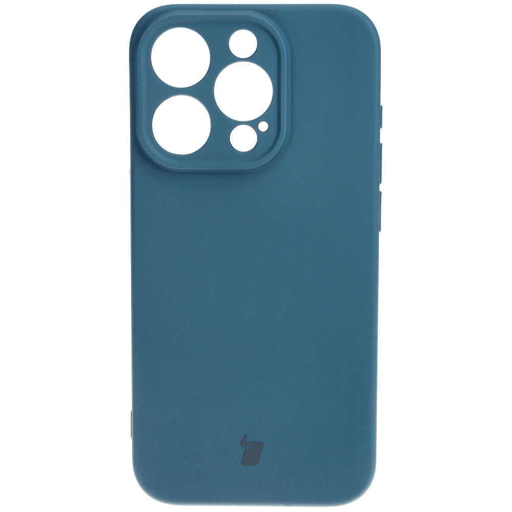 Schutzhülle Bizon Case Silicone für iPhone 15 Pro, Dunkelblau