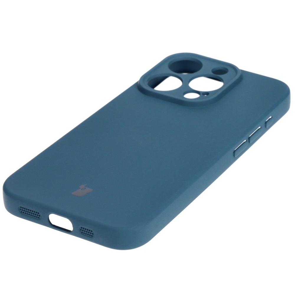 Schutzhülle Bizon Case Silicone für iPhone 15 Pro, Dunkelblau