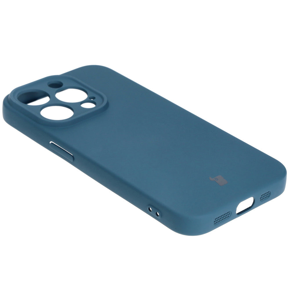 Schutzhülle Bizon Case Silicone für iPhone 15 Pro, Dunkelblau