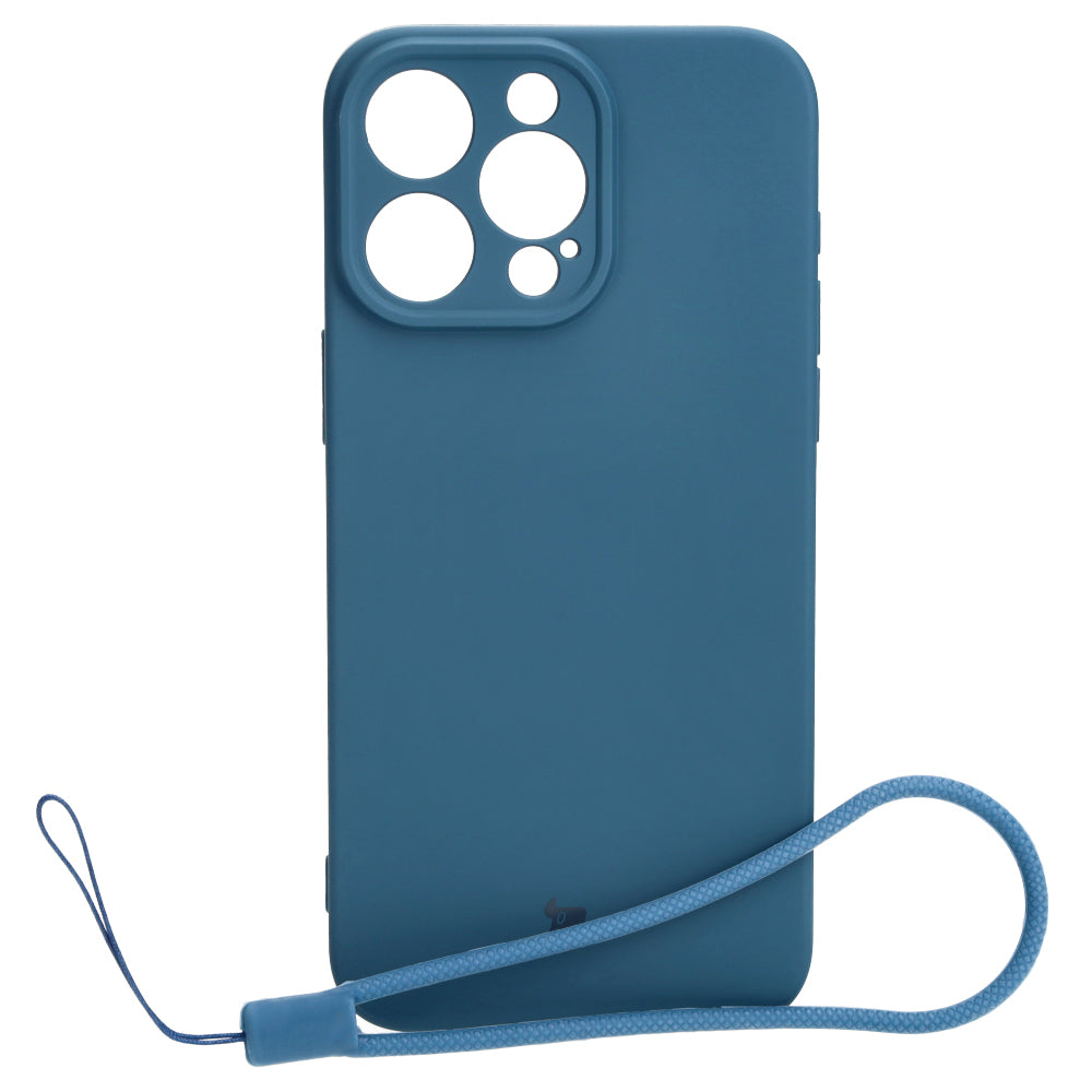 Schutzhülle Bizon Case Silicone für iPhone 15 Pro Max, Dunkelblau