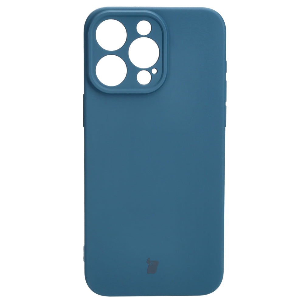 Schutzhülle Bizon Case Silicone für iPhone 15 Pro Max, Dunkelblau