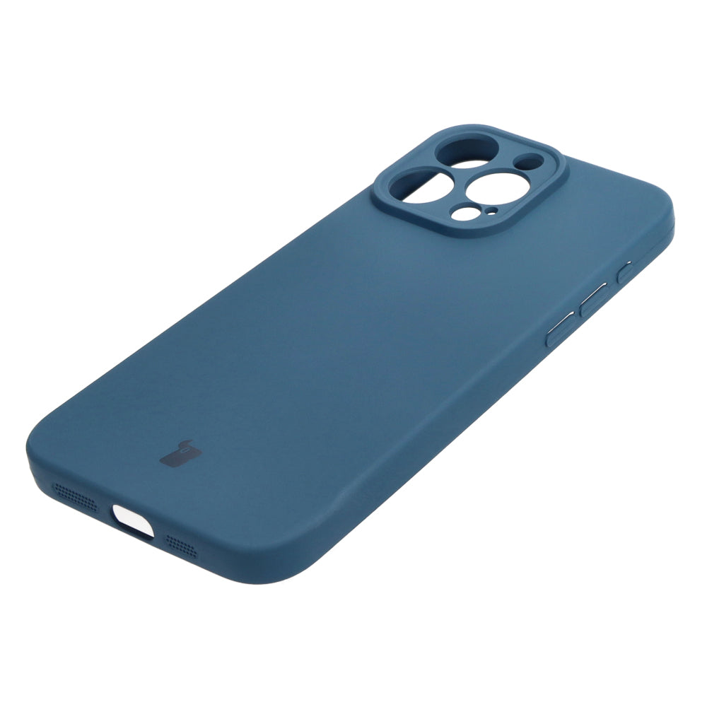 Schutzhülle Bizon Case Silicone für iPhone 15 Pro Max, Dunkelblau