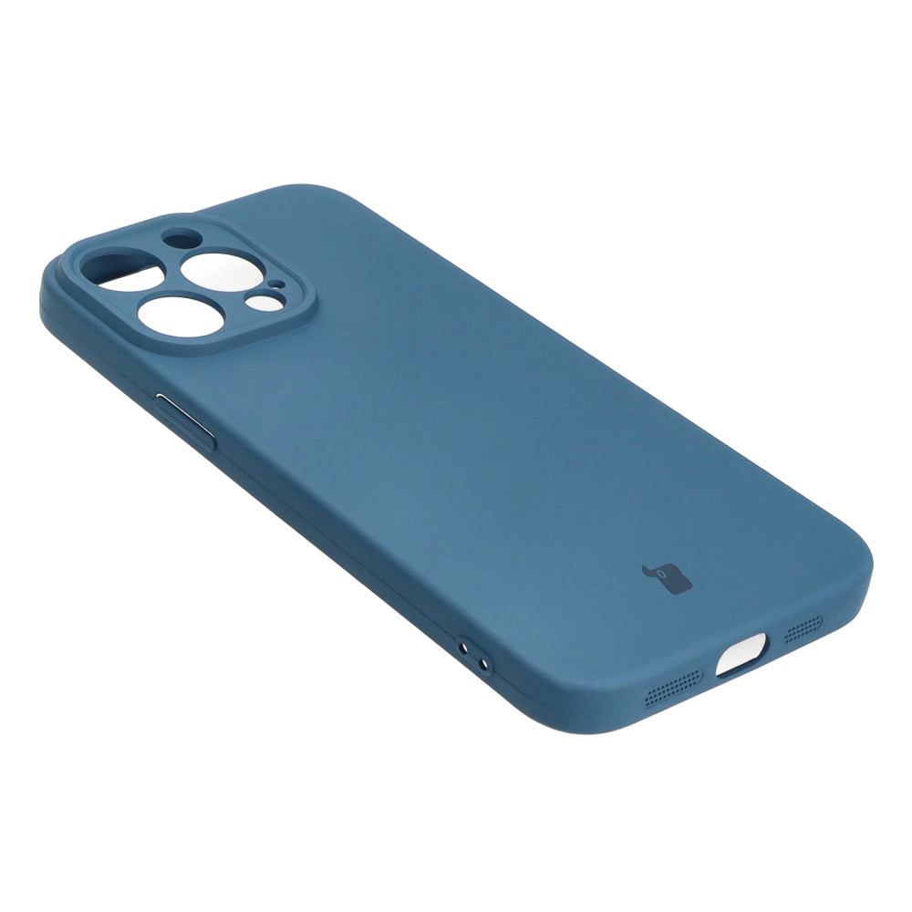 Schutzhülle Bizon Case Silicone für iPhone 15 Pro Max, Dunkelblau