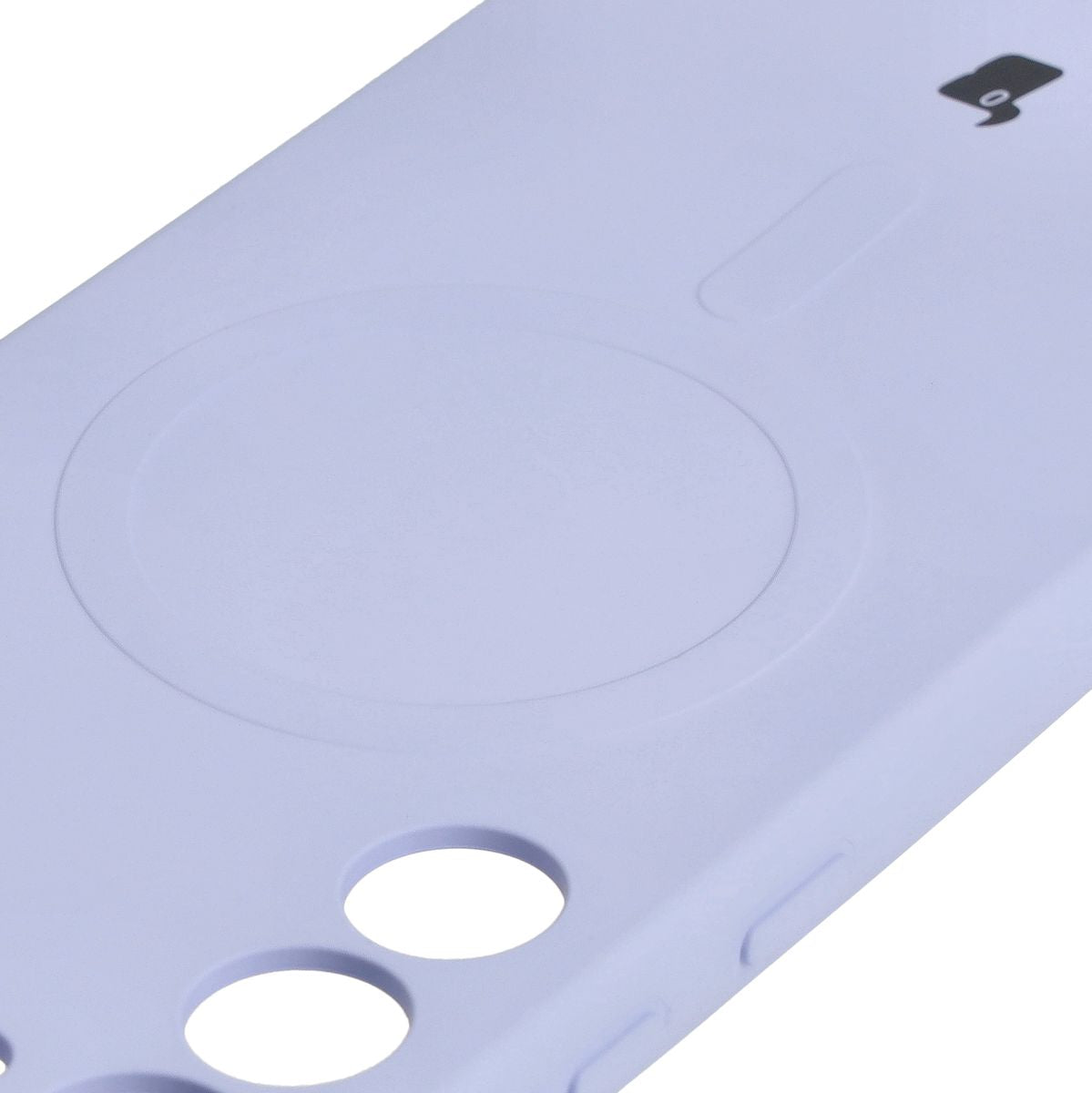 Silikon Handyhülle mit Magnetring Bizon Case Silicone Magnetic für Galaxy S23 Plus, Hellviolett