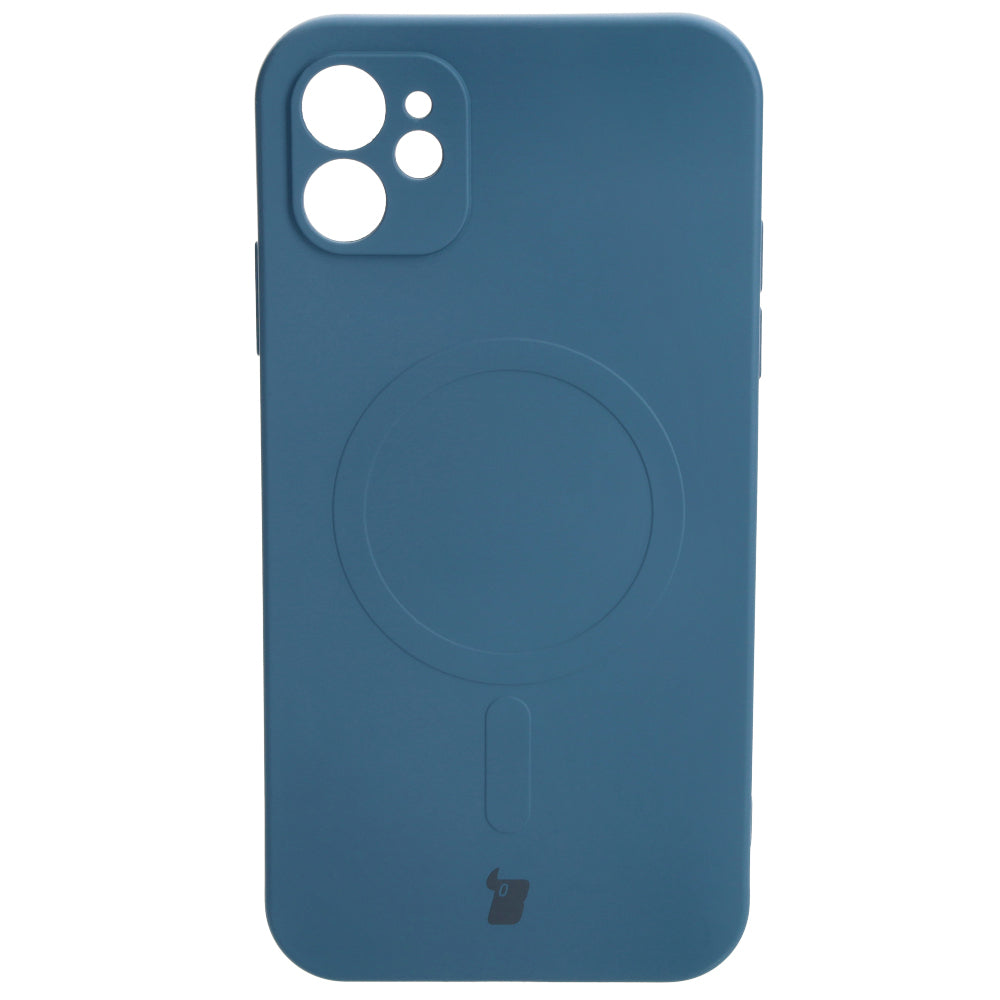 Schutzhülle Bizon Case Silicone MagSafe für Apple iPhone 11, Dunkelblau