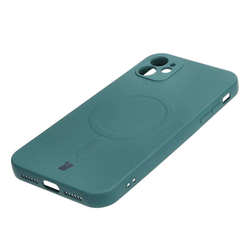 Schutzhülle Bizon Case Silicone MagSafe für Apple iPhone 11, Dunkelgrün