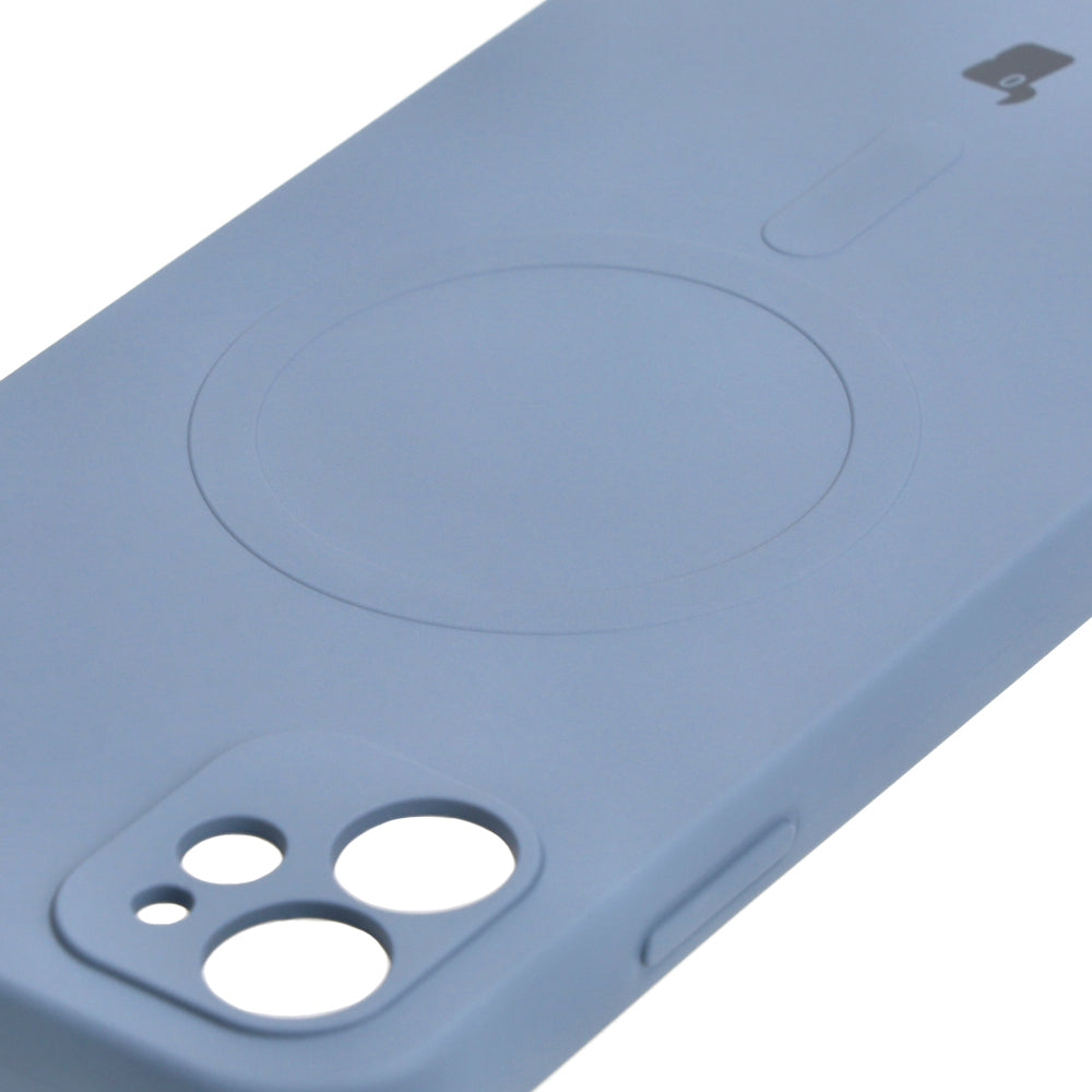 Schutzhülle Bizon Case Silicone MagSafe für Apple iPhone 11, Grau