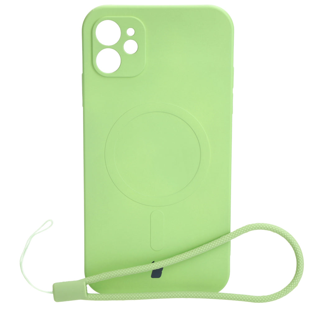 Schutzhülle Bizon Case Silicone MagSafe für Apple iPhone 11, Hellgrün