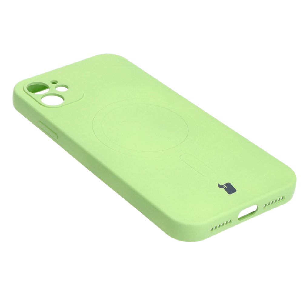 Schutzhülle Bizon Case Silicone MagSafe für Apple iPhone 11, Hellgrün