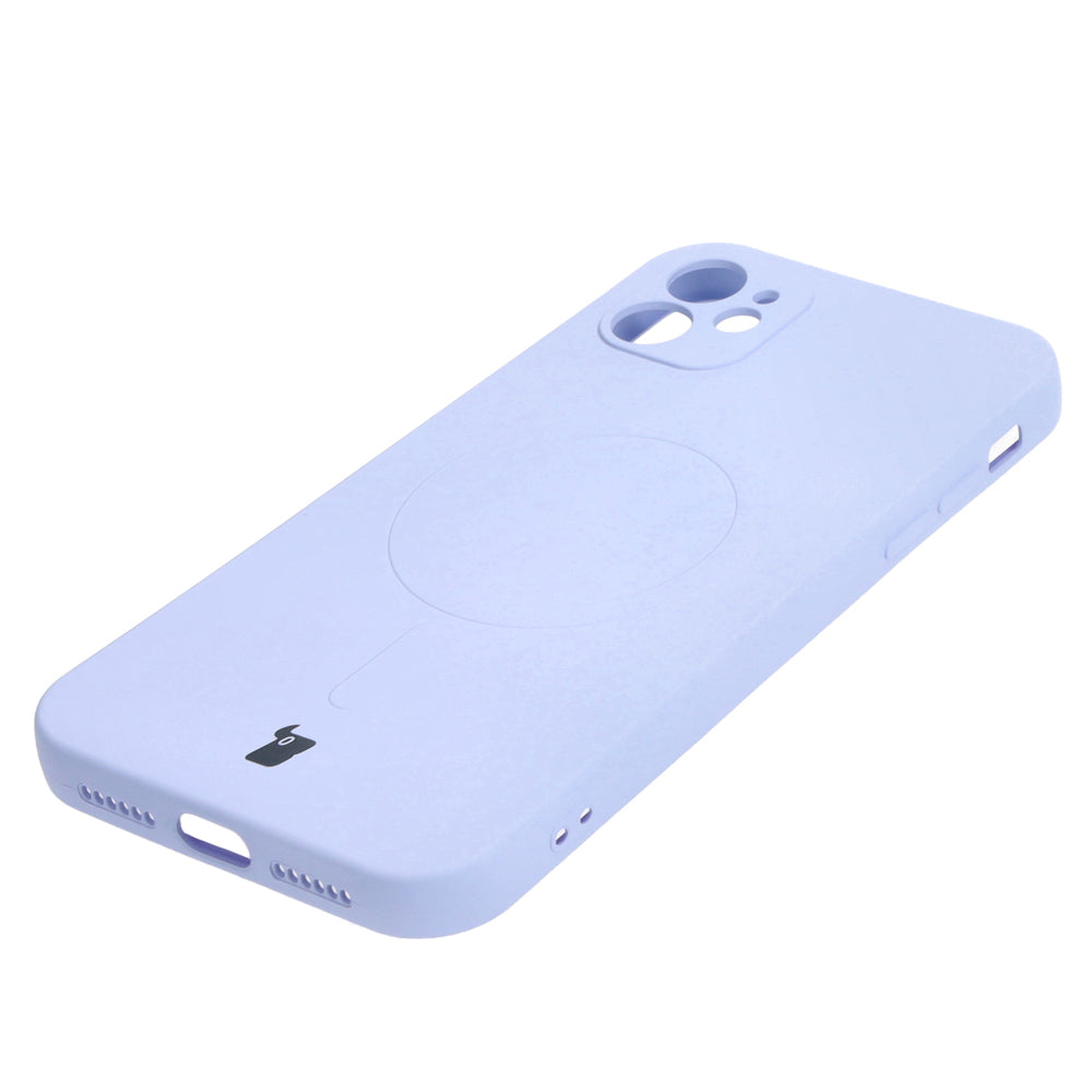 Schutzhülle Bizon Case Silicone MagSafe für Apple iPhone 11, Hellviolett