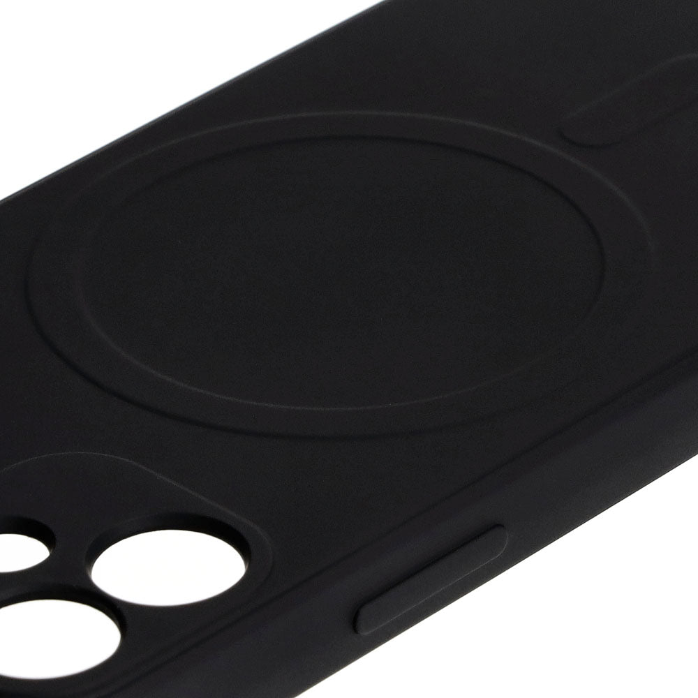 Schutzhülle Bizon Case Silicone MagSafe Sq für Apple iPhone 12 Mini, Schwarz
