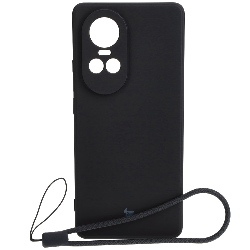 Schutzhülle Bizon Case Silicone Sq für Oppo Reno 10 Pro 5G, Schwarz