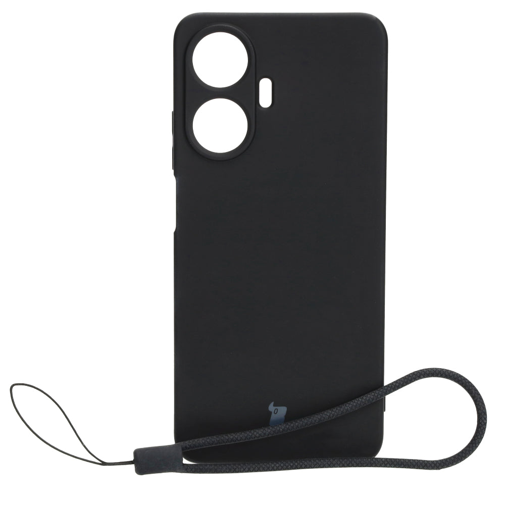 Schutzhülle Bizon Case Silicone für Realme C55, Schwarz