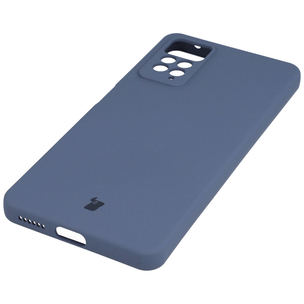 Schutzhülle Bizon Case Silicone für Xiaomi Redmi Note 11 Pro/Pro 5G, Grau