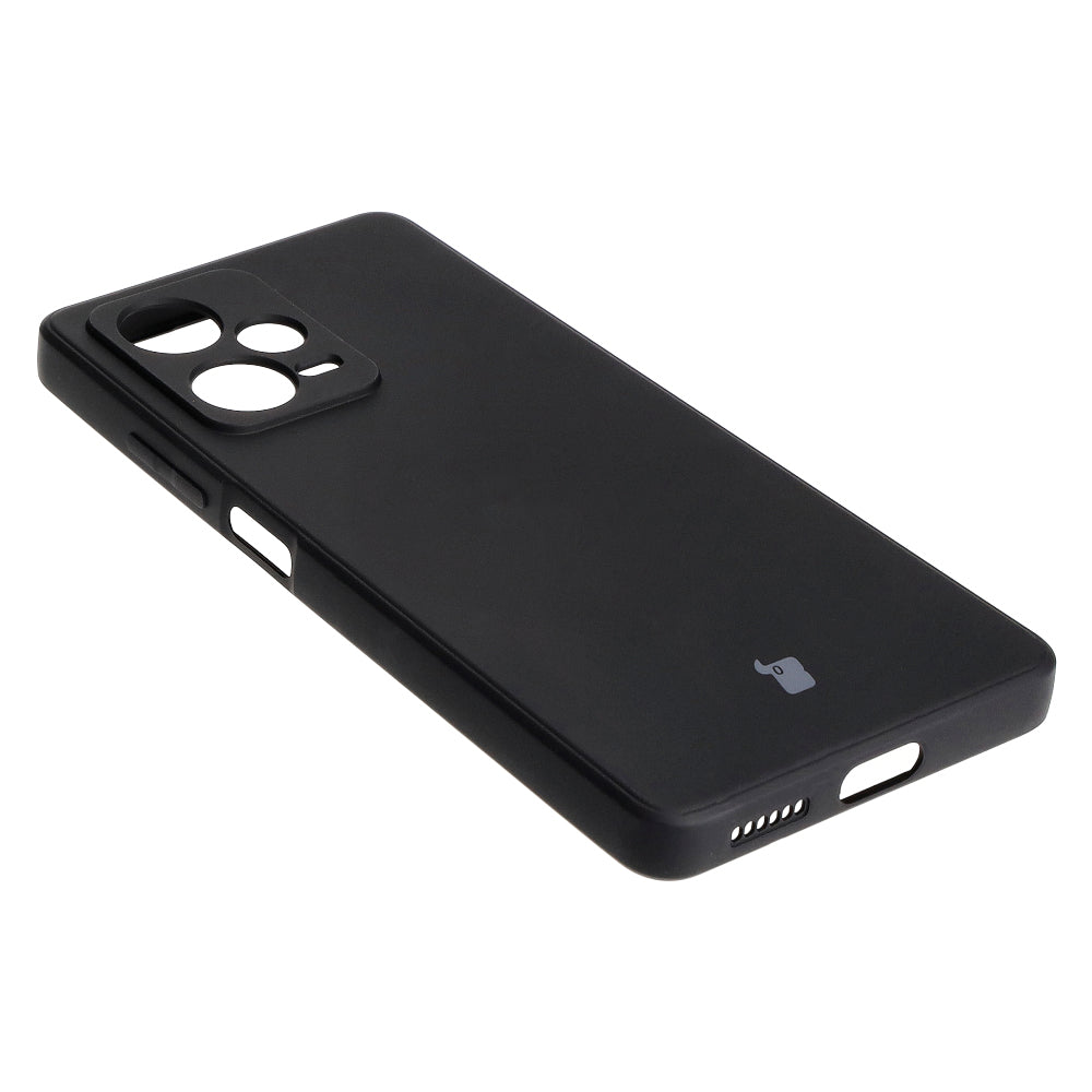 Schutzhülle Bizon Case Silicone Sq für Xiaomi Redmi Note 12 Pro Plus 5G, Schwarz