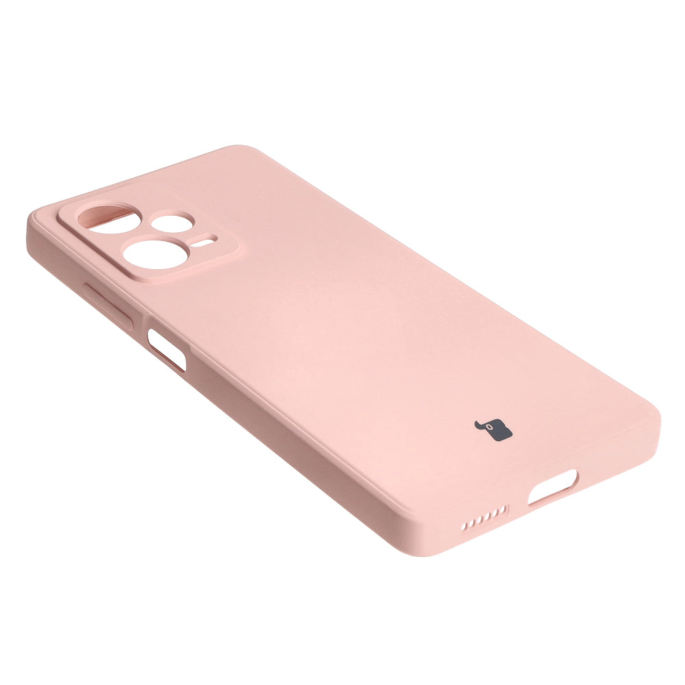 Schutzhülle Bizon Case Silicone Sq für Xiaomi Redmi Note 12 Pro Plus 5G, Hellrosa
