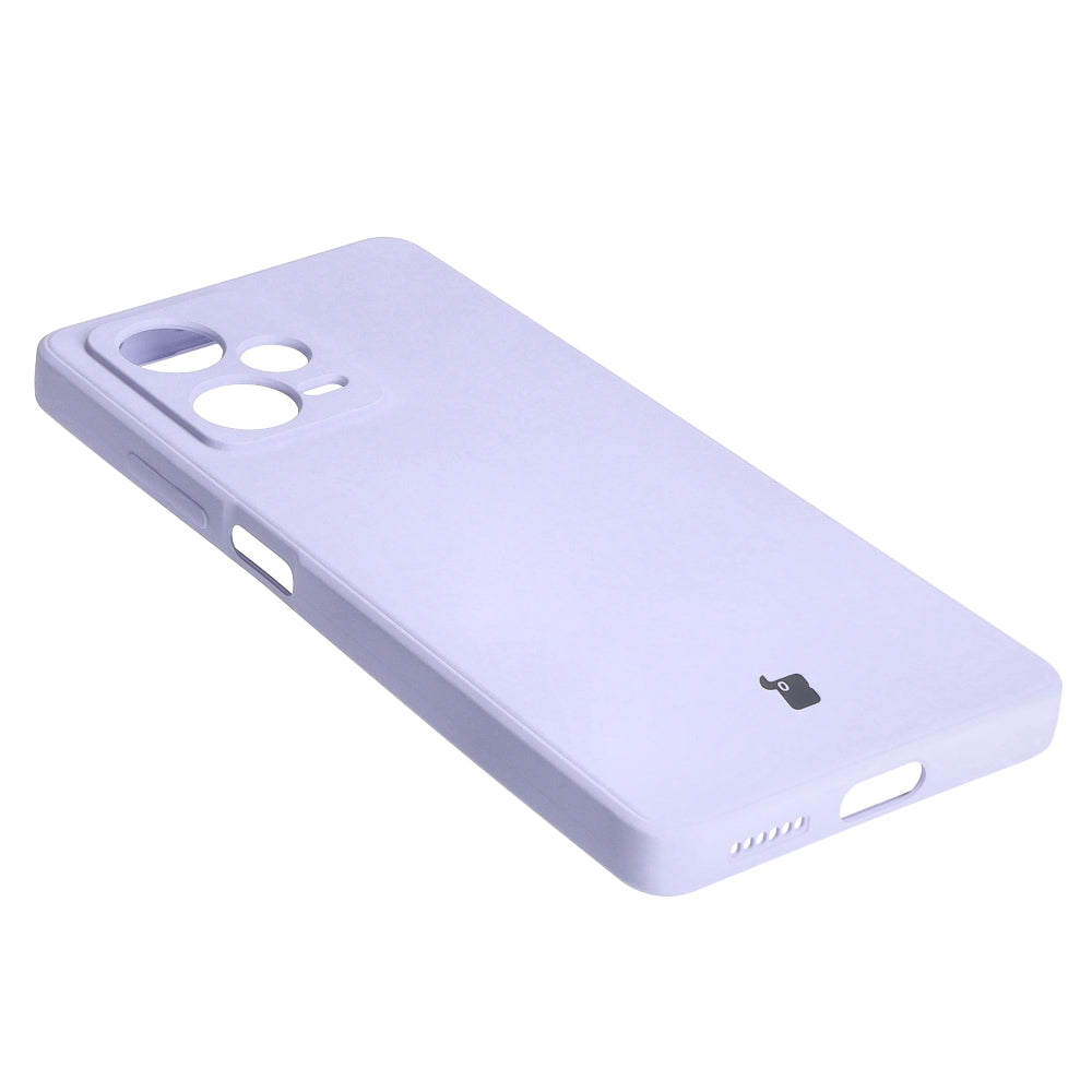 Schutzhülle Bizon Case Silicone Sq für Xiaomi Redmi Note 12 Pro Plus 5G, Hellviolett