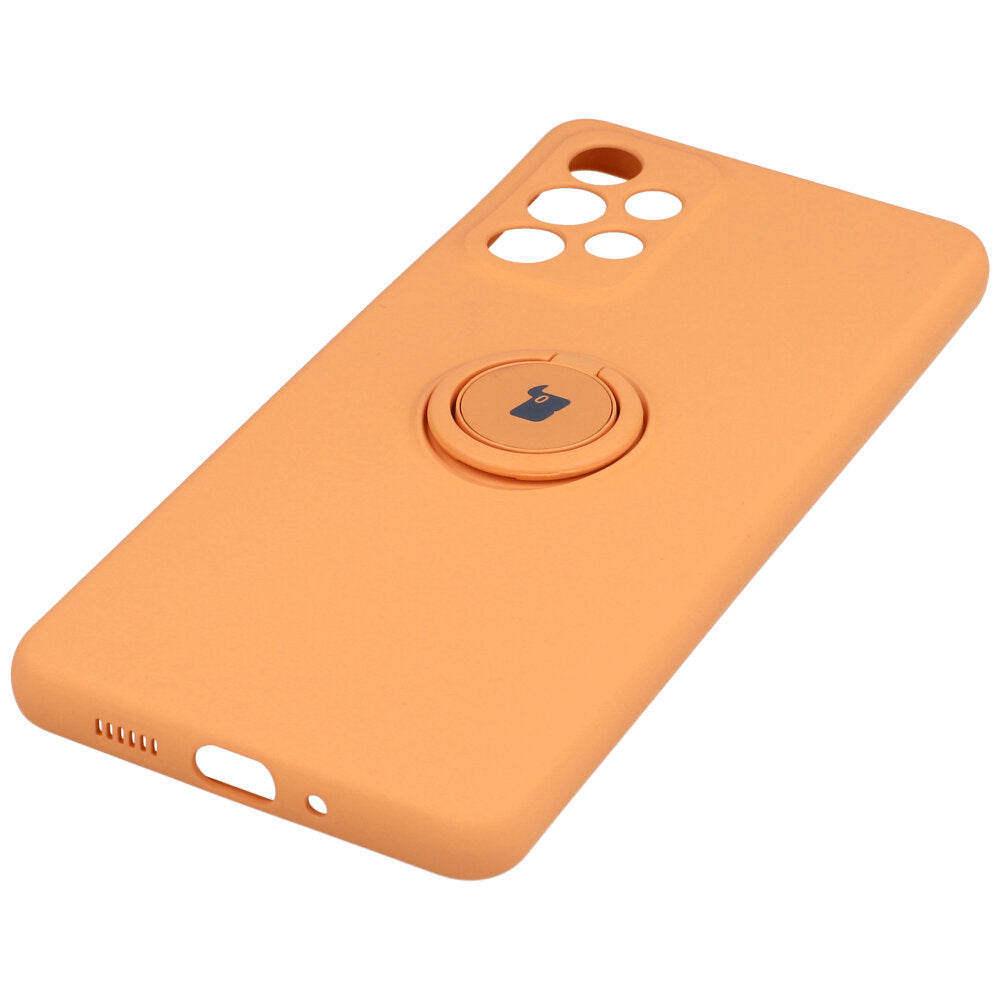 Schutzhülle Bizon Case Silicone Ring für Galaxy A73 5G, Orange