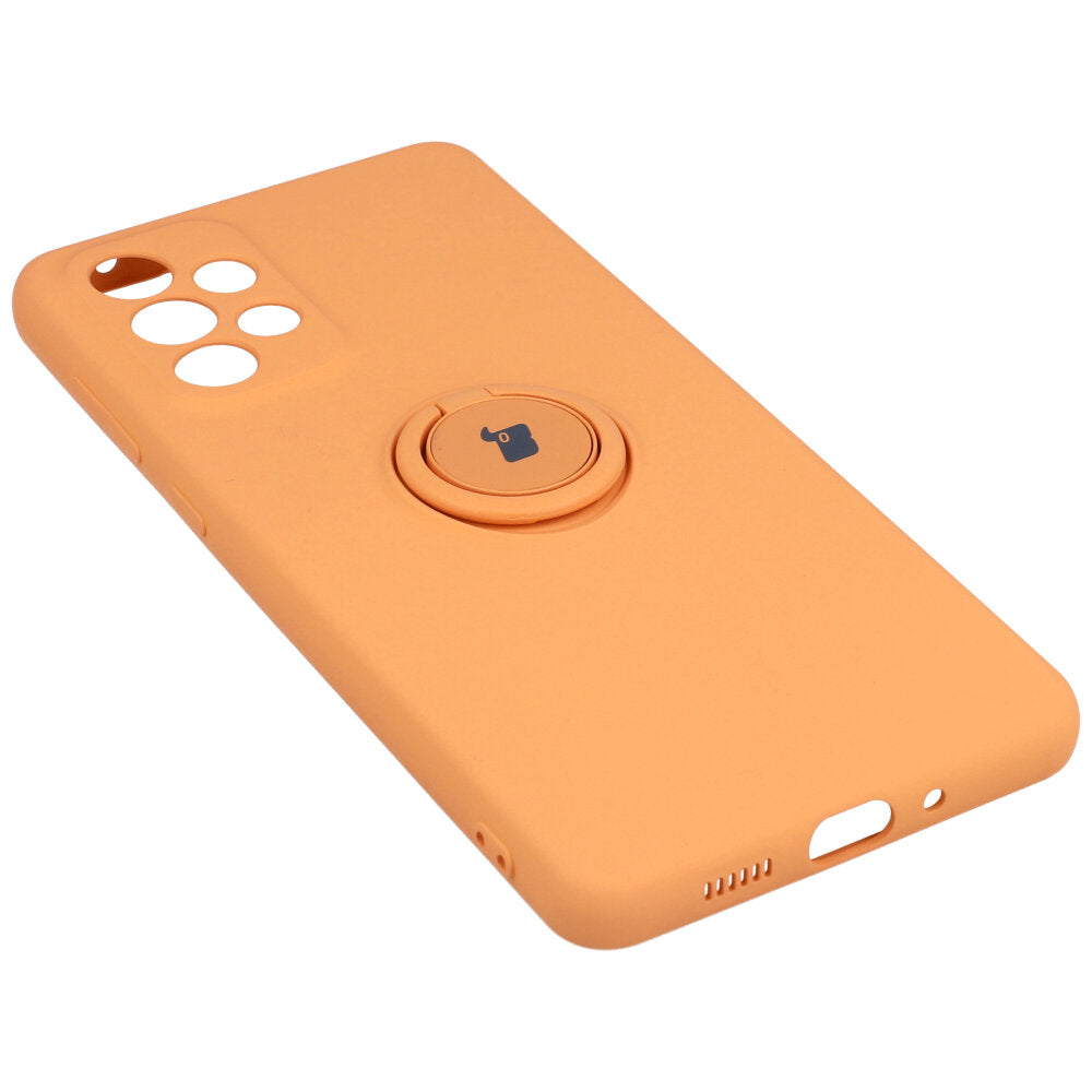 Schutzhülle Bizon Case Silicone Ring für Galaxy A73 5G, Orange