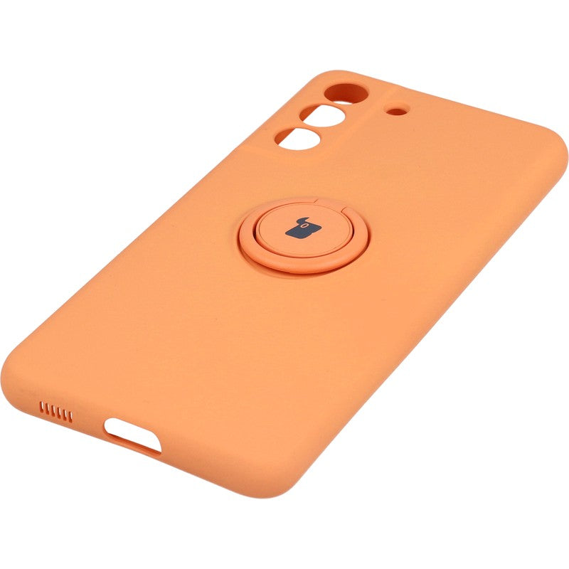 Schutzhülle Bizon Case Silicone Ring für Galaxy S21 FE, Orange