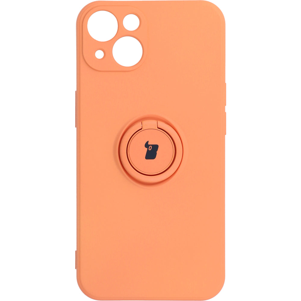 Schutzhülle Bizon Case Silicone Ring für iPhone 13, Orange