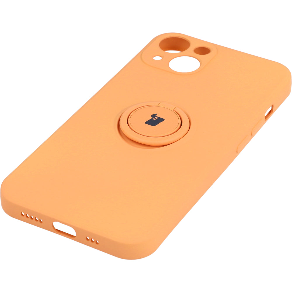 Schutzhülle Bizon Case Silicone Ring für iPhone 13, Orange