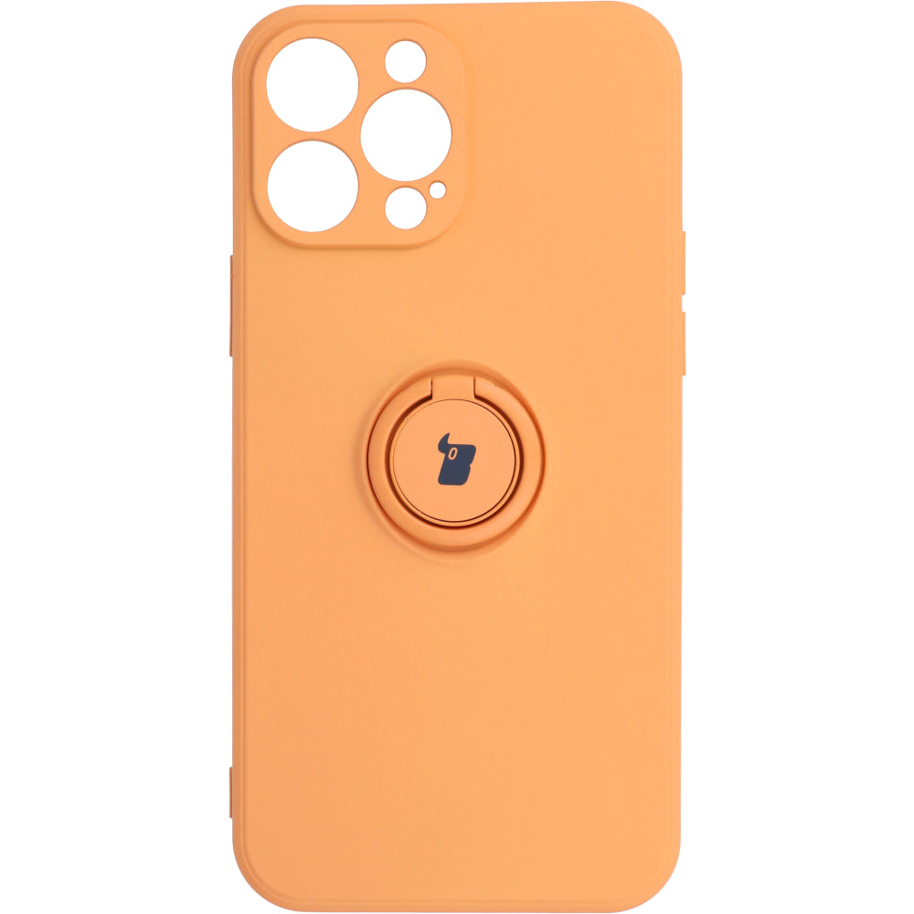 Schutzhülle Bizon Case Silicone Ring für iPhone 13 Pro Max, Orange