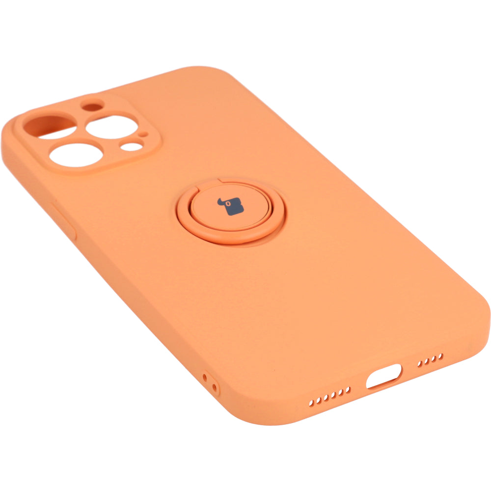 Schutzhülle Bizon Case Silicone Ring für iPhone 13 Pro Max, Orange