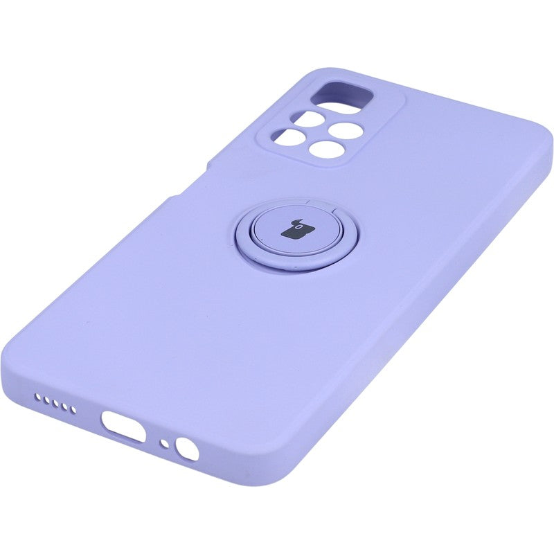 Schutzhülle Bizon Case Silicone Ring für Poco M4 Pro 5G / Redmi Note 11S 5G, Violett